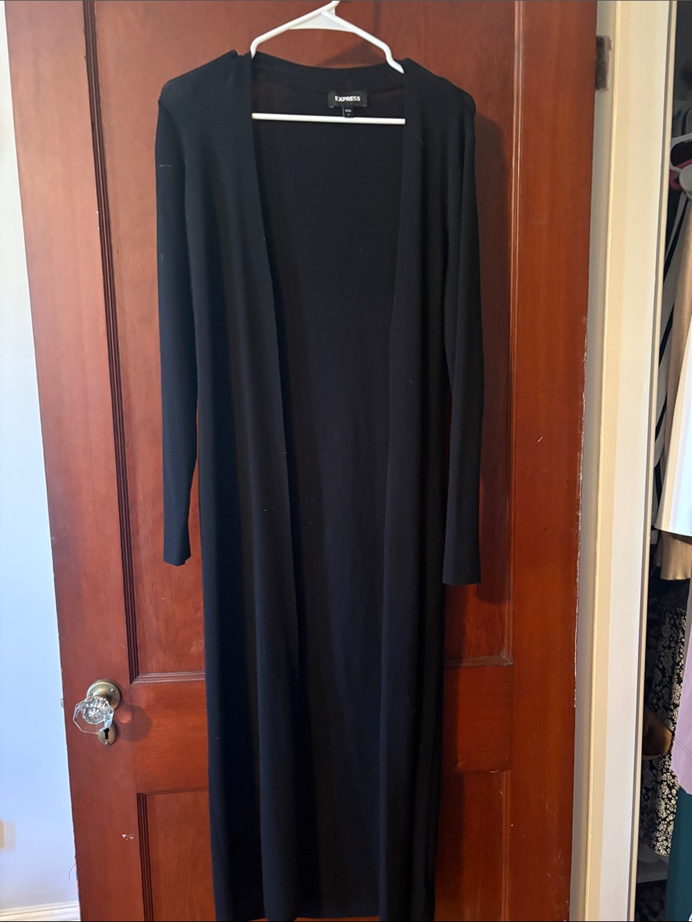 Express Black Long Cardigan